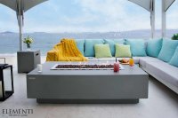 Gasfeuerstelle Granville in Beton-Optik grau aus Faserbeton